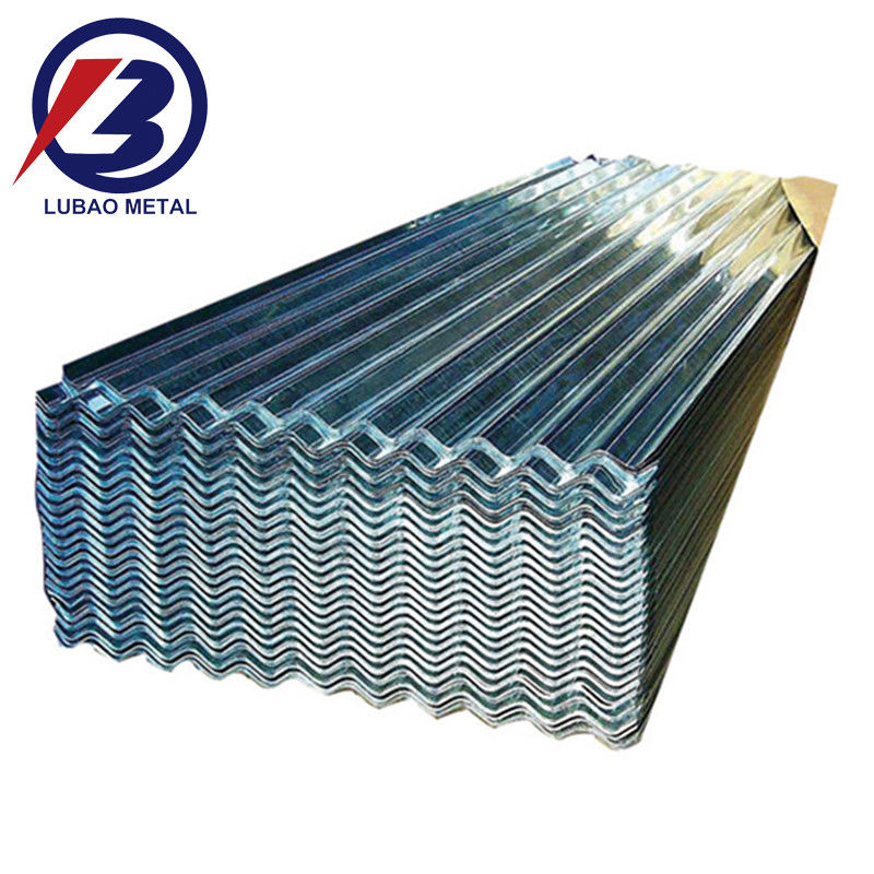 revêtement en zinc 30-275g/m2 haute résistance trapézoïdale type galvanisé ondulé tôle de toiture en acier pour bâtiment étanche