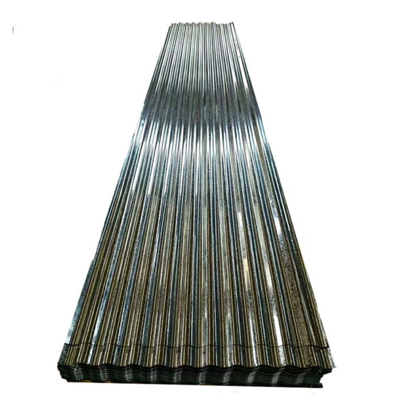 Toiture 4x8 tôle ondulée galvanisée DX51D de qualité à chaud BWG 28 calibre tôle GI tôle de toiture à dureté totale