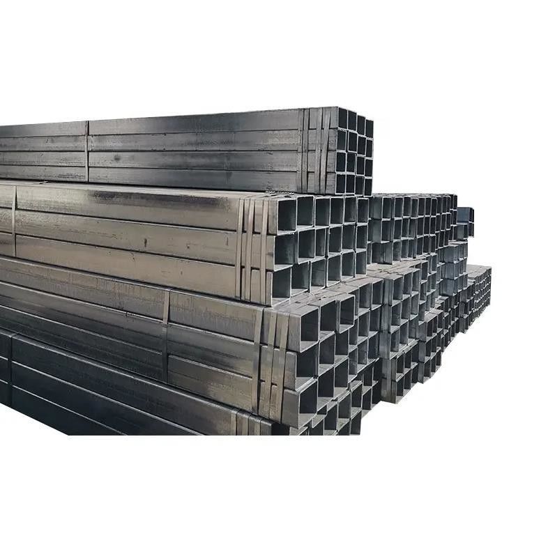 Fabrication de tubes en acier galvanisé carré de 4 x 4 pouces et de qualité Q195/Q235/Q345/S235JR/S275JR/S355JR