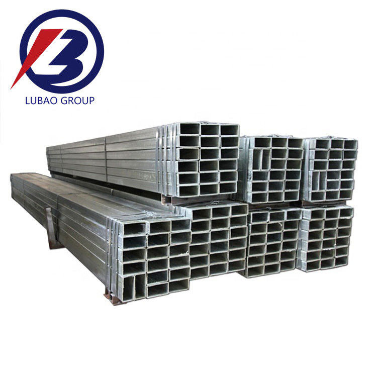 Pièces et tubes en acier rectangulaires galvanisés pour bâtiments de serres conformes à la norme GB/T13793-2001