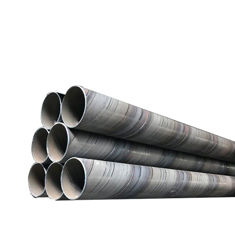 Q195-Q235 Q345 Pipe en acier au carbone soudé en forme de spirale à section ronde avec service de traitement de perforation