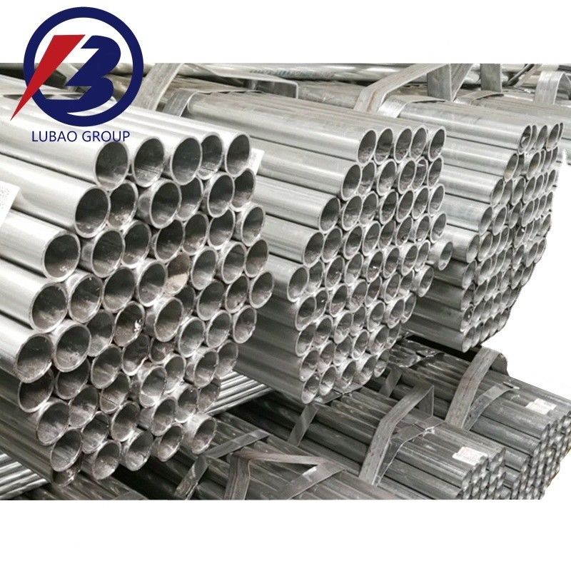 Service de traitement du décoiling Grand inventaire Tuyaux en acier galvanisé DC01 SPCC SGCC AISI ASTM DX51D 6.4M Longueur