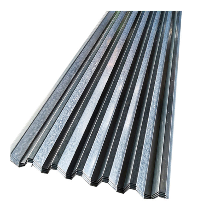 0.1 mm épaisseur Z40 Spangle régulier Full Hard couleur revêtue Galvanisée panneau de toiture ondulée pour divers toits ou murs