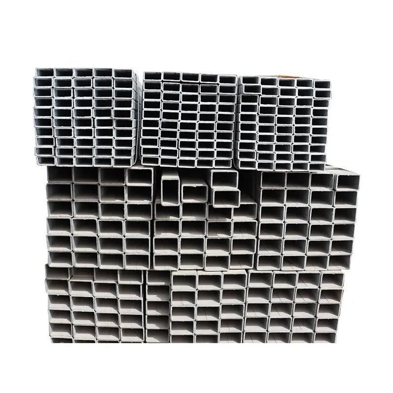 Pièces en acier galvanisé carré trempé à chaud de 3x3 pouces enduit de zinc de 0,5 mm Protection améliorée pour la structure de construction