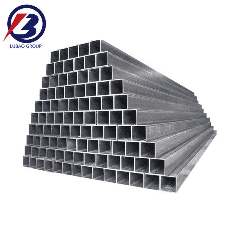 Tolérance ± 1% Pipe ronde galvanisée soudée pour serres Carré noir 2x2 4 40x80 mm Échafaudage